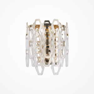 Aplica Tissage 2xE14 metal auriu/transparent Maytoni
