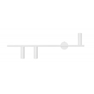 Aplica Trevo L 3xGU10 metal alb Aldex