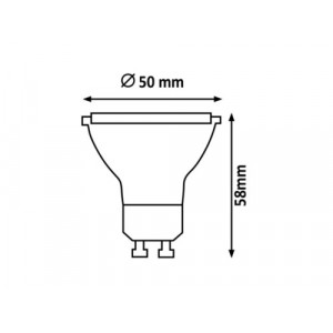 Bec LED GU10 6W 4000K - lumina neutra 490 lumeni