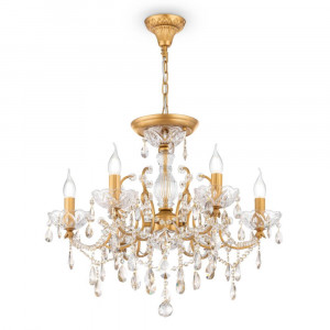 Candelabru Sevilla metal/cristal auriu Maytoni