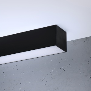 Corp liniar aplicat Pinne LED 4000K 3120lm metal negru liniar - Img 4