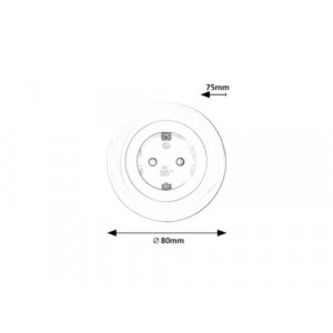 Lampa decorativa Abel LED 0.5W acril alb Rabalux