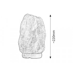 Lampa decorativa Rock 1xE14 sare minerala/lemn portocaliu Rabalux