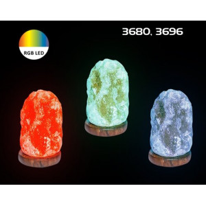 Lampa decorativa Wasabi LED 1W sare minerala/lemn stejar/portocaliu Rabalux