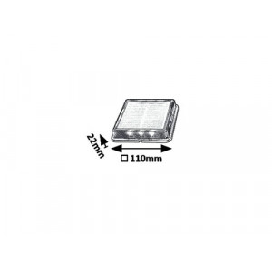 Lampa solara Bilbao LED 0.2W acril negru Rabalux