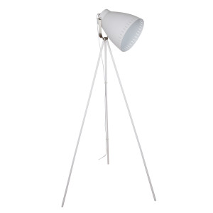 Lampadar Franklin 1xE27 metal alb sablat/nichel satinat Italux