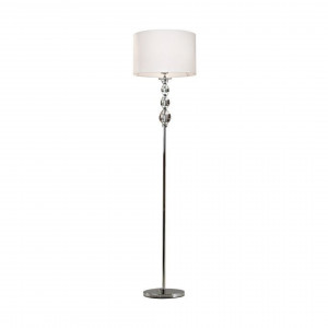 Lampadar Rea 1xE27 metal/sticla/textil alb Zuma Line