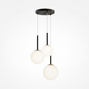 Lustra Basic form 3xE14 metal/sticla negru/alb Maytoni MOD321PL-03B
