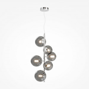 Lustra Dallas 6xG9 metal/sticla crom/fumuriu Maytoni