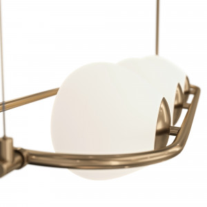 Lustra Erich 3xE14 metal bronz/alb Maytoni