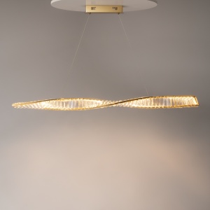 Lustra Krone LED 36W 3000K metal/cristal auriu/transparent Maytoni P097PL-L36BS3K