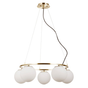 Lustra Larosa 5xE27 metal/cristal bronz antichizat Italux