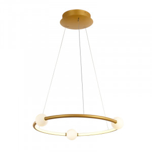 Lustra Lozanna LED 36W 2100 lumeni metal/sticla bronz antichizat Italux