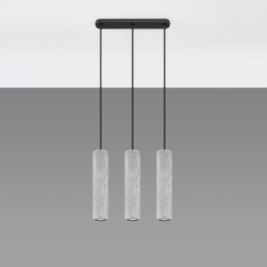 Lustra Luvo 3xGU10 ciment gri tubular - Img 2