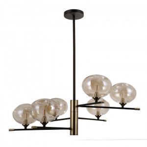 Lustra Mesta 6xG9 metal negru/bronz antichizat Italux