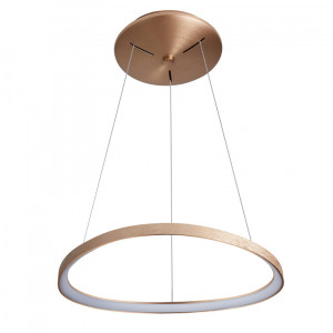 Lustra Morfi LED 48W 2640 lumeni metal/acril auriu/maro Italux