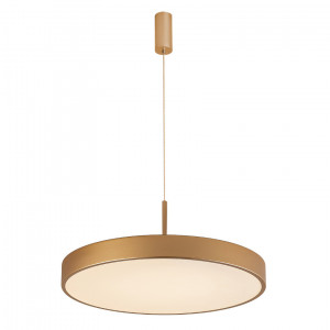 Lustra Orbital LED 60W 3600 lumeni metal/acril auriu sablat Italux