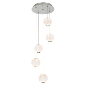 Lustra Rosario LED 21W 1400 lumeni metal/sticla crom Italux
