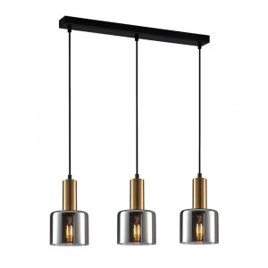 Lustra Santia 3xE27 metal/sticla cupru Italux