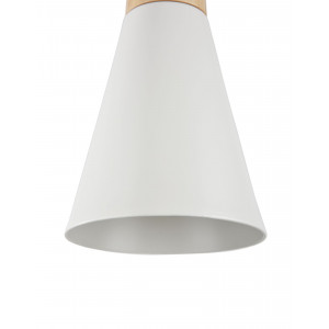 Pendul Bicones 1xE27 metal/lemn alb Maytoni