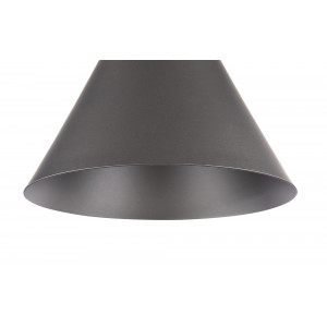 Pendul Bicones 1xE27 metal/lemn negru/gri Maytoni