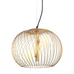 Pendul Clarisa 3xG9 metal/sticla auriu Italux
