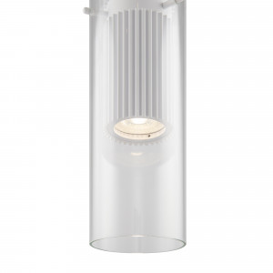 Pendul Dynamics 1xGU10 metal/sticla alb/transparent Maytoni