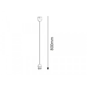 Pendul Fix 1xE27 acril alb Rabalux