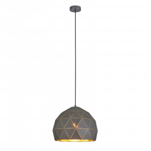 Pendul Harley L 1xE27 metal antracit/auriu Italux