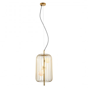 Pendul Hayden 3xG9 metal/sticla auriu Italux
