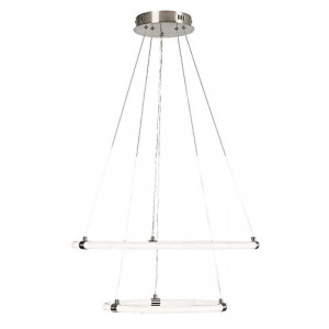 Pendul Irelia LED 55W metal/acril nichel/alb Rabalux
