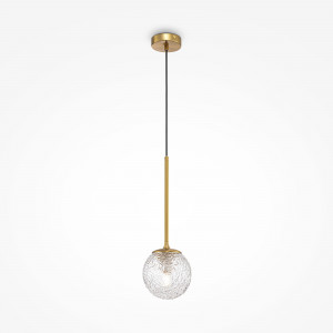 Pendul Ligero 1xE27 metal/sticla bronz/transparent Maytoni
