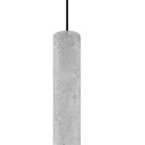 Pendul Luvo 1xGU10 ciment gri tubular