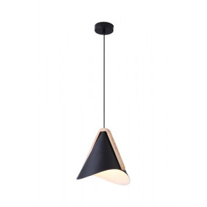 Pendul Neva 1xE27 metal/lemn negru Rabalux