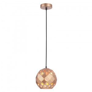 Pendul Paulela 1xE27 metal/sticla auriu Italux