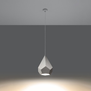 Pendul Pavlus 1xE27 ceramica alb - Img 3