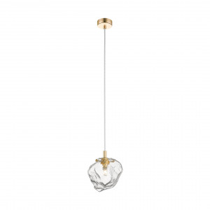 Pendul Rock 1xG9 metal/sticla auriu Zuma Line