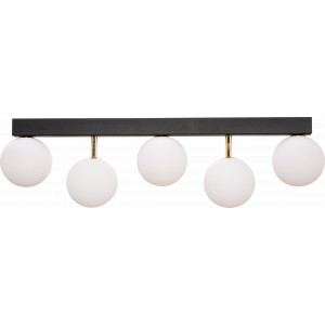Plafoniera Ali 5xG9 metal/sticla negru/auriu Zuma Line 5643