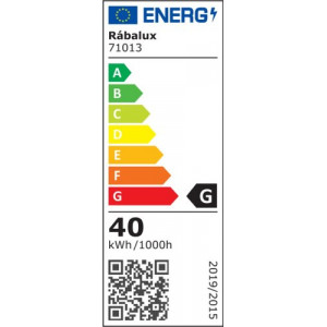 Plafoniera Athelstan LED 40W metal/acril negru/alb Rabalux