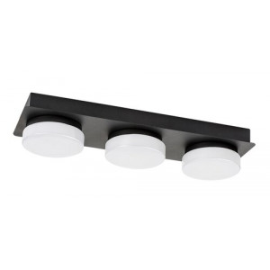 Plafoniera Attichus LED 18W metal/acril negru/alb Rabalux