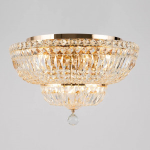 Plafoniera Basfor metal/cristal auriu Maytoni
