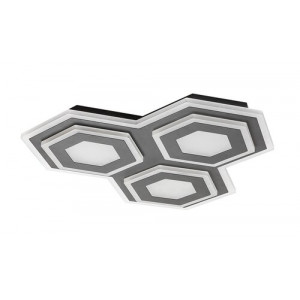 Plafoniera Bitsi LED 72W metal/acril negru/alb Rabalux