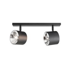 Plafoniera Bot 2xGU10 metal negru Aldex