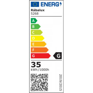 Plafoniera Casimir LED 35W metal/acril negru/alb Rabalux