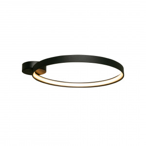 Plafoniera Circle LED metal/acril negru Zuma Line