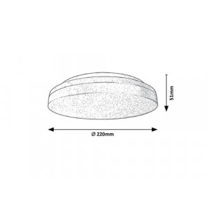 Plafoniera exterior Zenon LED 18W acril alb Rabalux