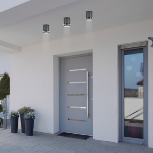 Plafoniera exterior Zombor 1xGU10 metal/acril antracit Rabalux
