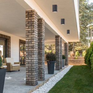 Plafoniera exterior Zombor 1xGU10 metal/sticla antracit/alb Rabalux