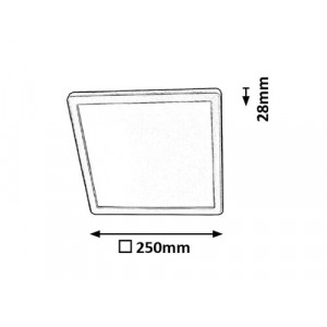 Plafoniera Lambert LED 15W acril argintiu/alb Rabalux