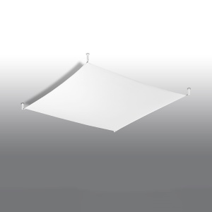 Plafoniera Luna 4 6xG13 textil alb rectangular - Img 2